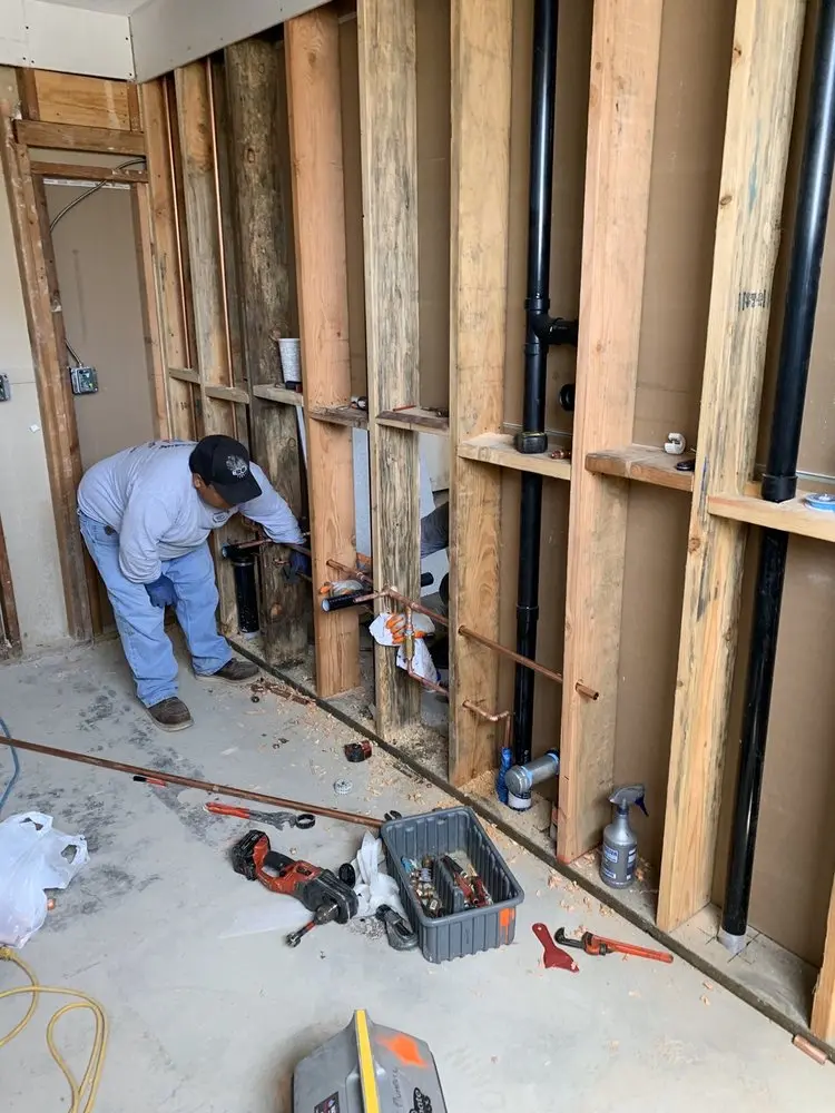 Commercial rough-in plumbing for Trenchless Sewer Repair in Gibsonville